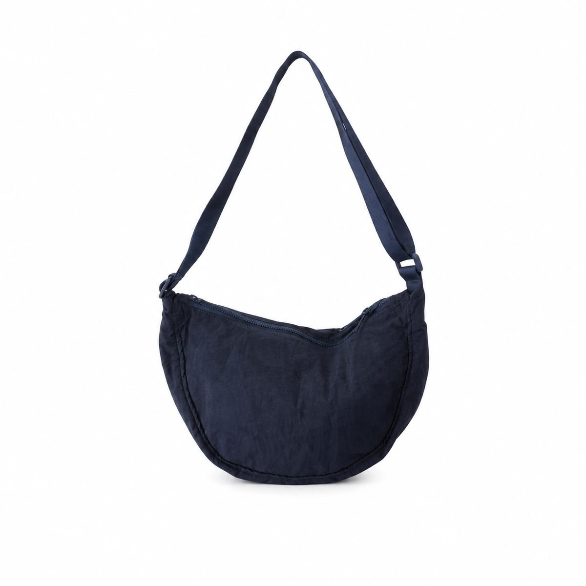 Navy Blue Crescent Crossbody Shoulder Bag-2