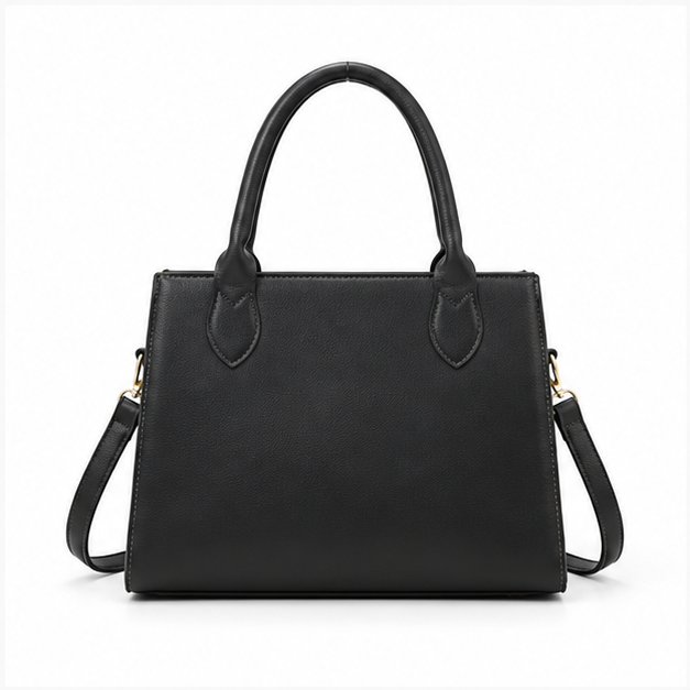 Black Elegant Three-Piece Handbag Set-2