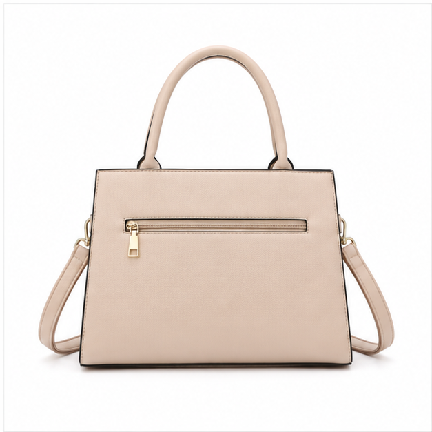 Khaki Three Piece Elegant Handbag Set-2