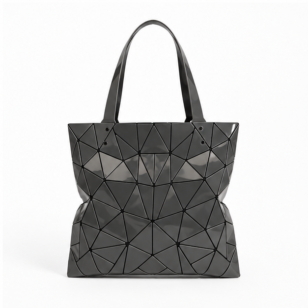 Geometric Glossy Faceted Everyday Tote Bag-2