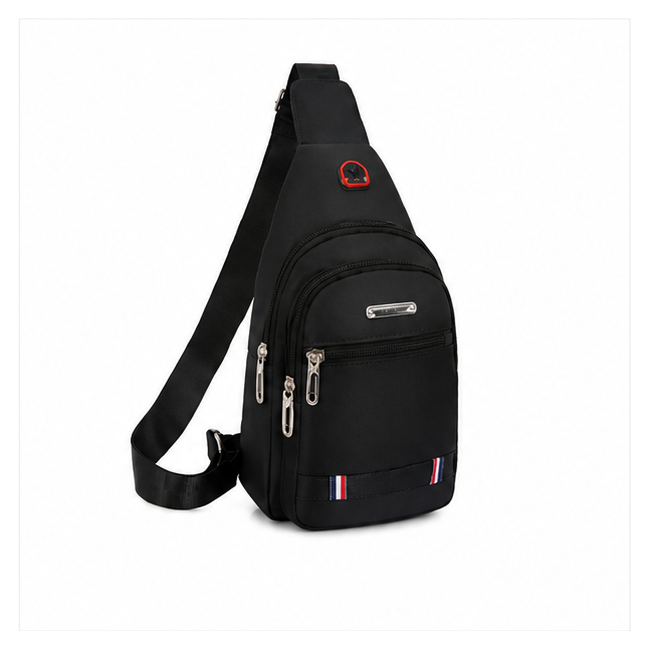 Black Tactical Crossbody Sling Chest Bag-2