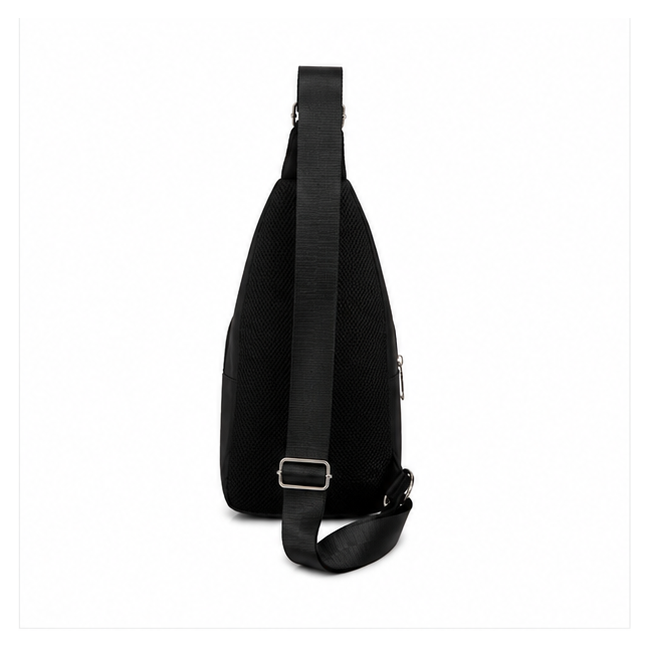 Black Tactical Crossbody Sling Chest Bag-3