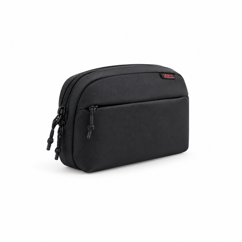 Compact Black Travel Tech Organizer Pouch-2
