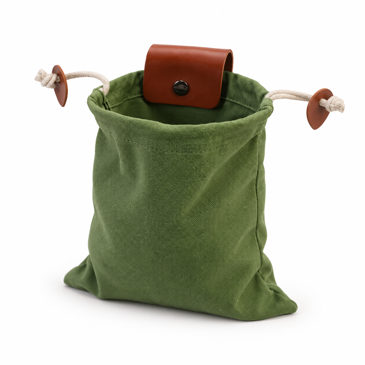 Olive Green Waist Belt Attachment Pouch-3