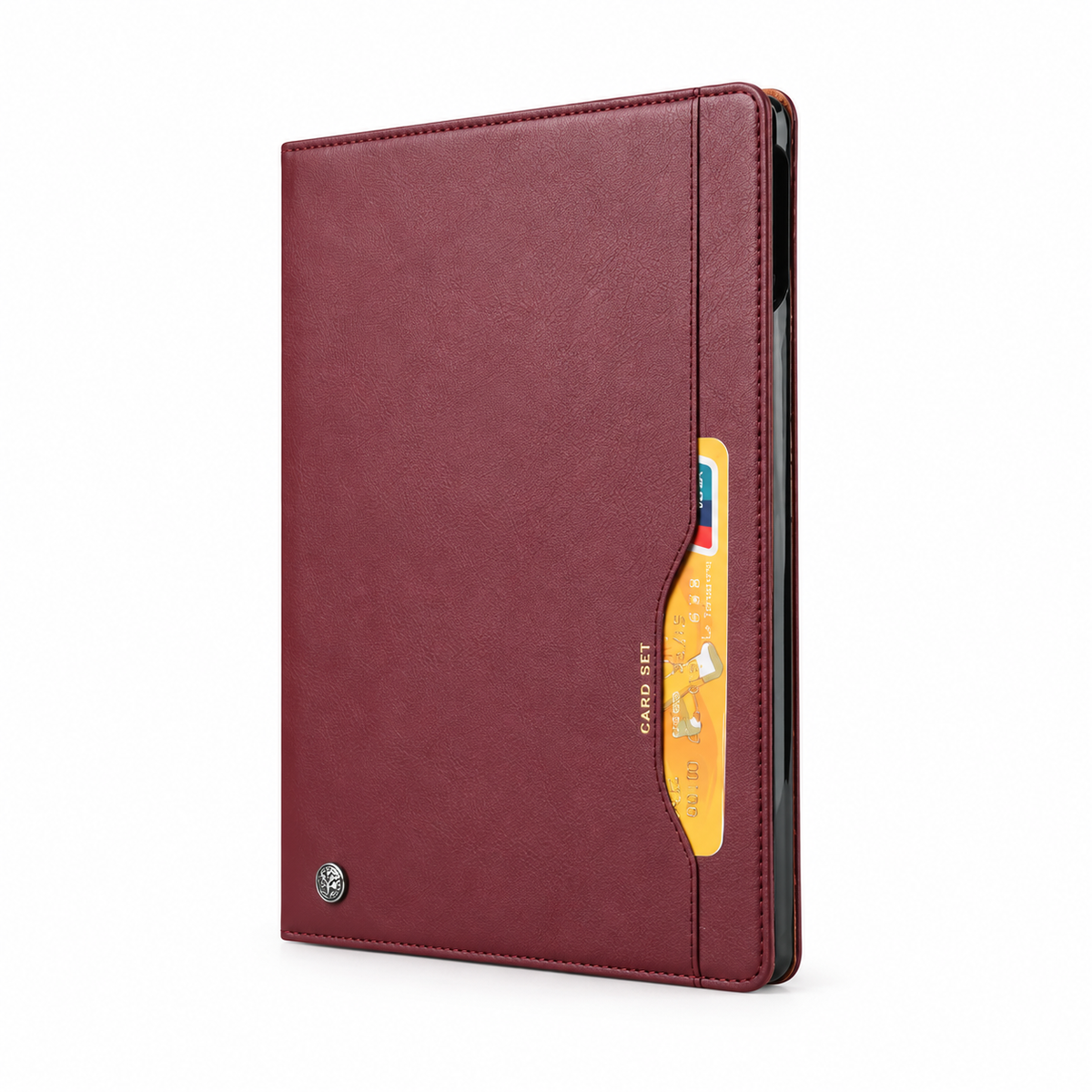 Burgundy Tablet Folio Case With Stand-3