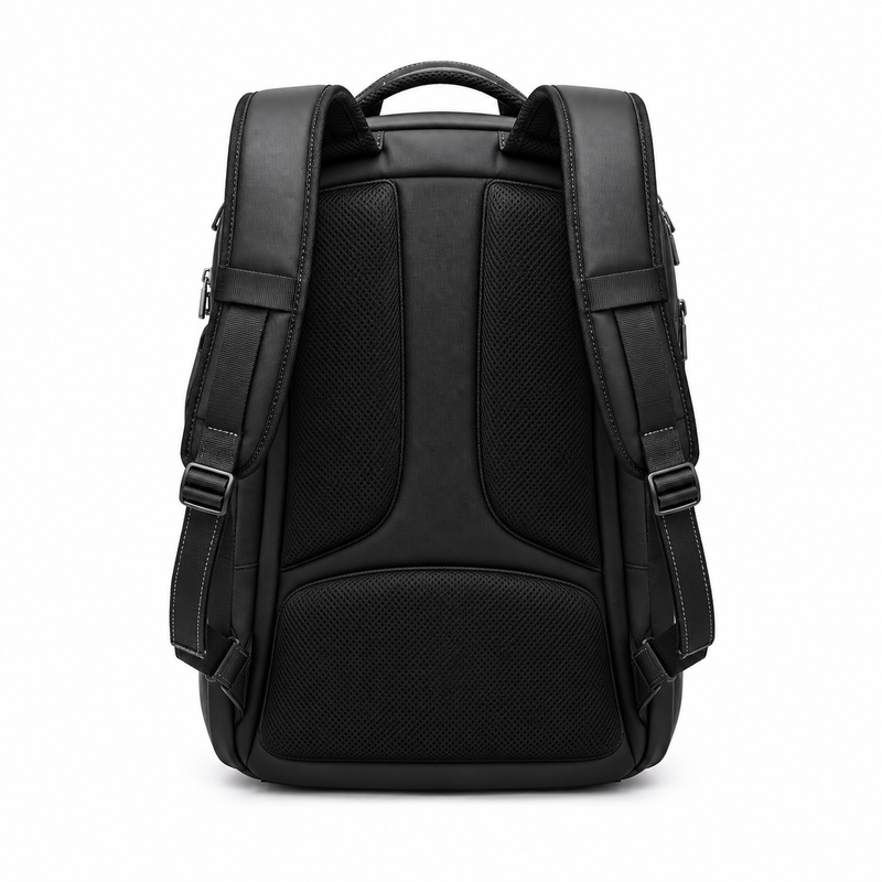 Black Camera Backpack With Padded Compartments-2