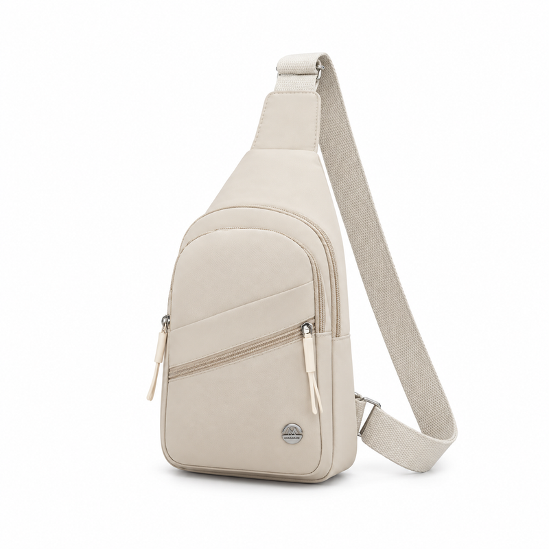 Ivory Everyday Sling Crossbody Zipper Bag-3