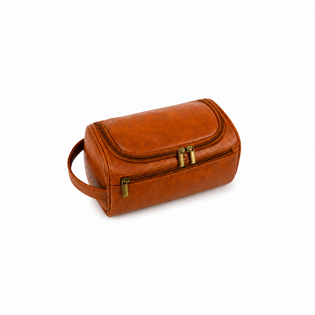 Vintage Leather Toiletry Bag for Men-4