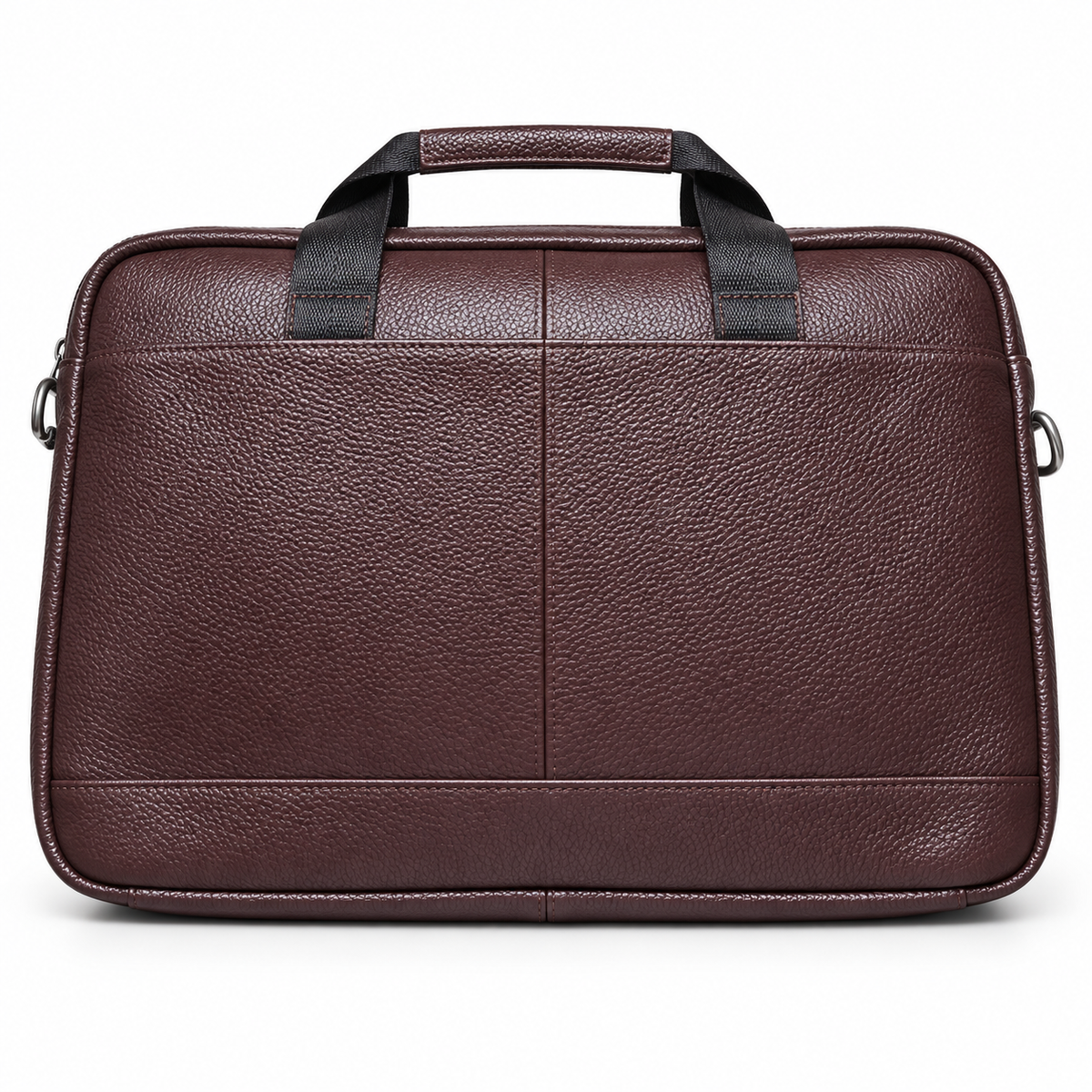 Classic Brown Leather Business Office Briefcase-2