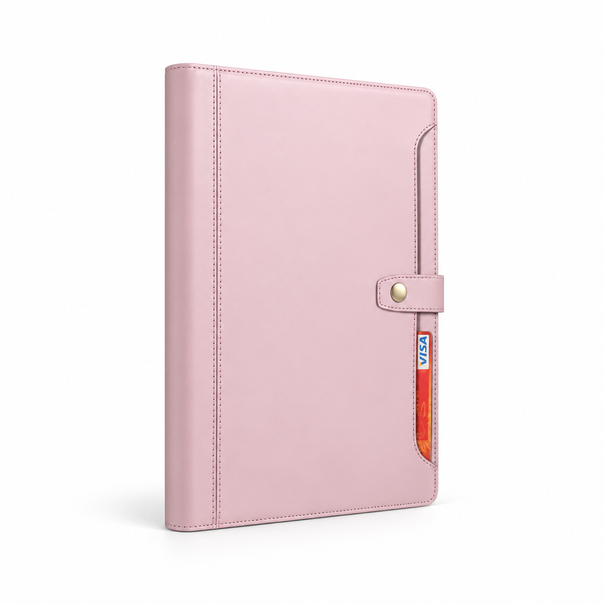 Blush Pink Snap Closure Tablet Folio-1