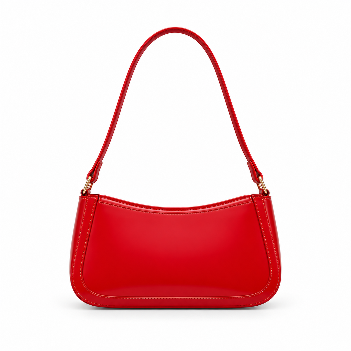 Elegant Red Bow Shoulder Bag