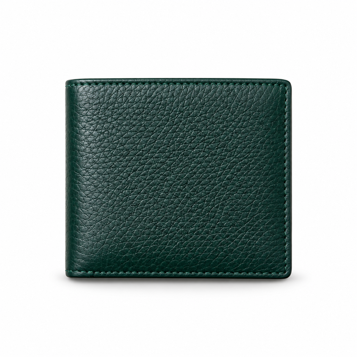 Forest Green Textured Snap Closure Wallet