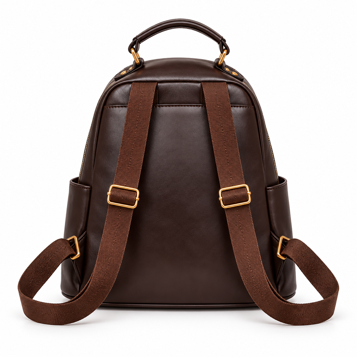 Elegant Chocolate Brown Everyday Fashion Backpack-2