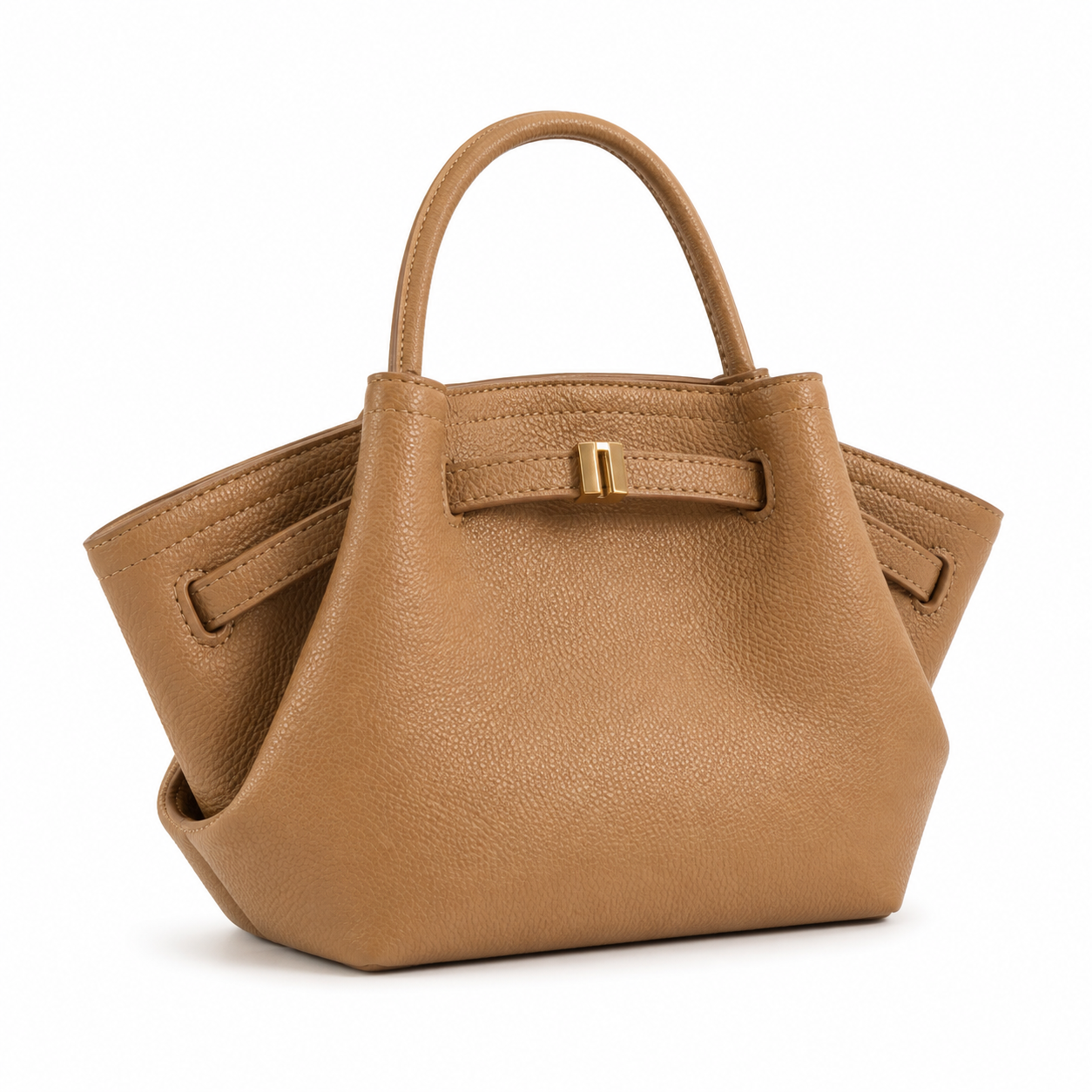 Women’s Structured Winged Tote Handbag with Top Handle-4