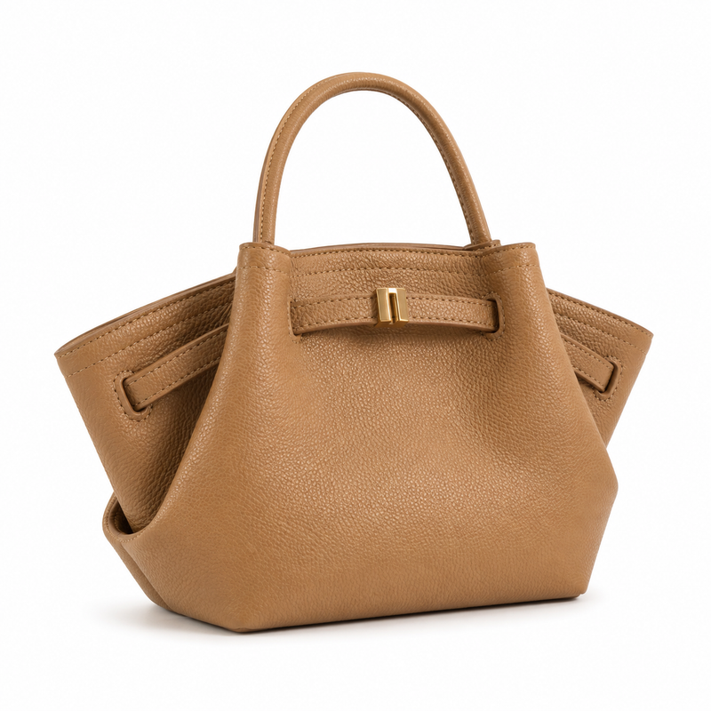 Women’s Structured Winged Tote Handbag with Top Handle-4
