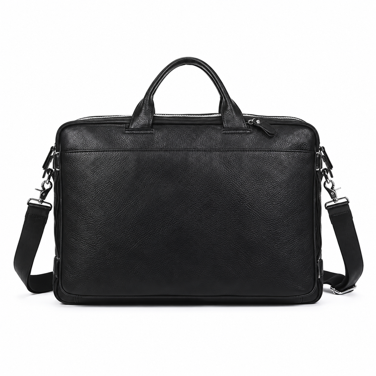 Classic Black Travel Bag With Pockets-3