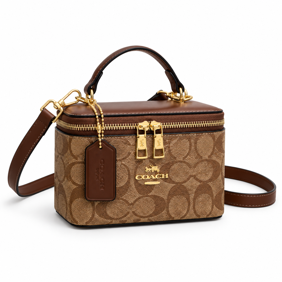 Classic Brown Monogram Box Crossbody Bag-1