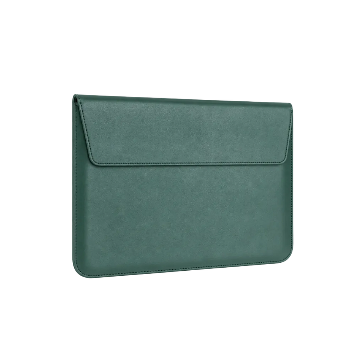 Green Leather Envelope Style Laptop Bag-1