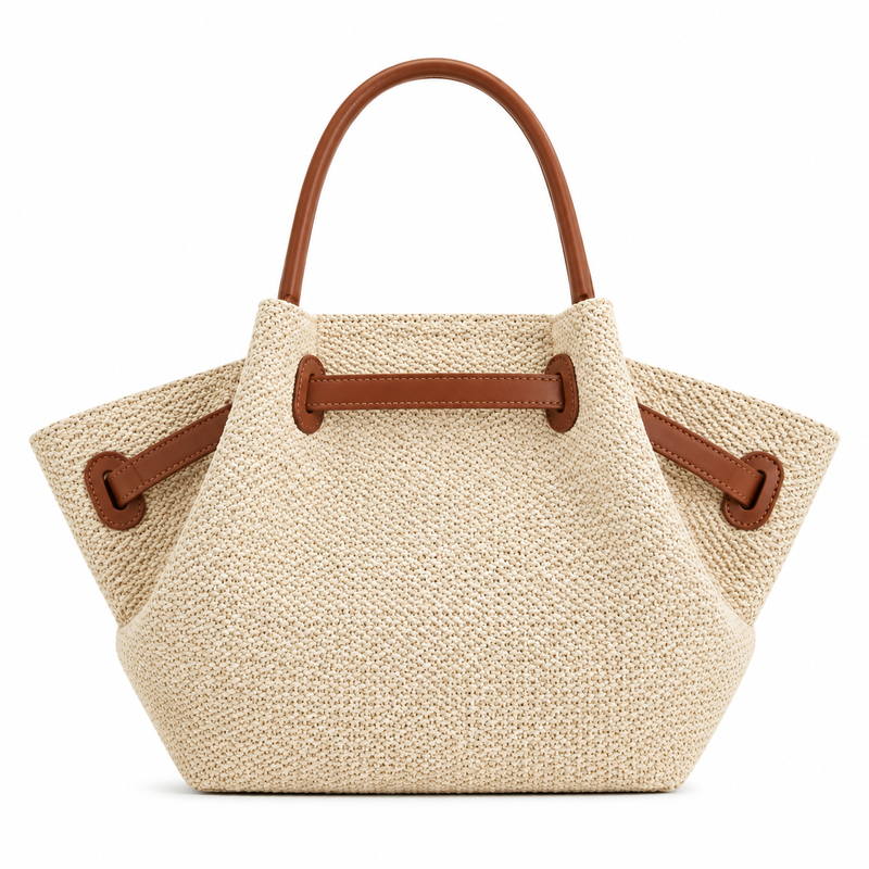Women’s Woven Raffia Tote Bag-2