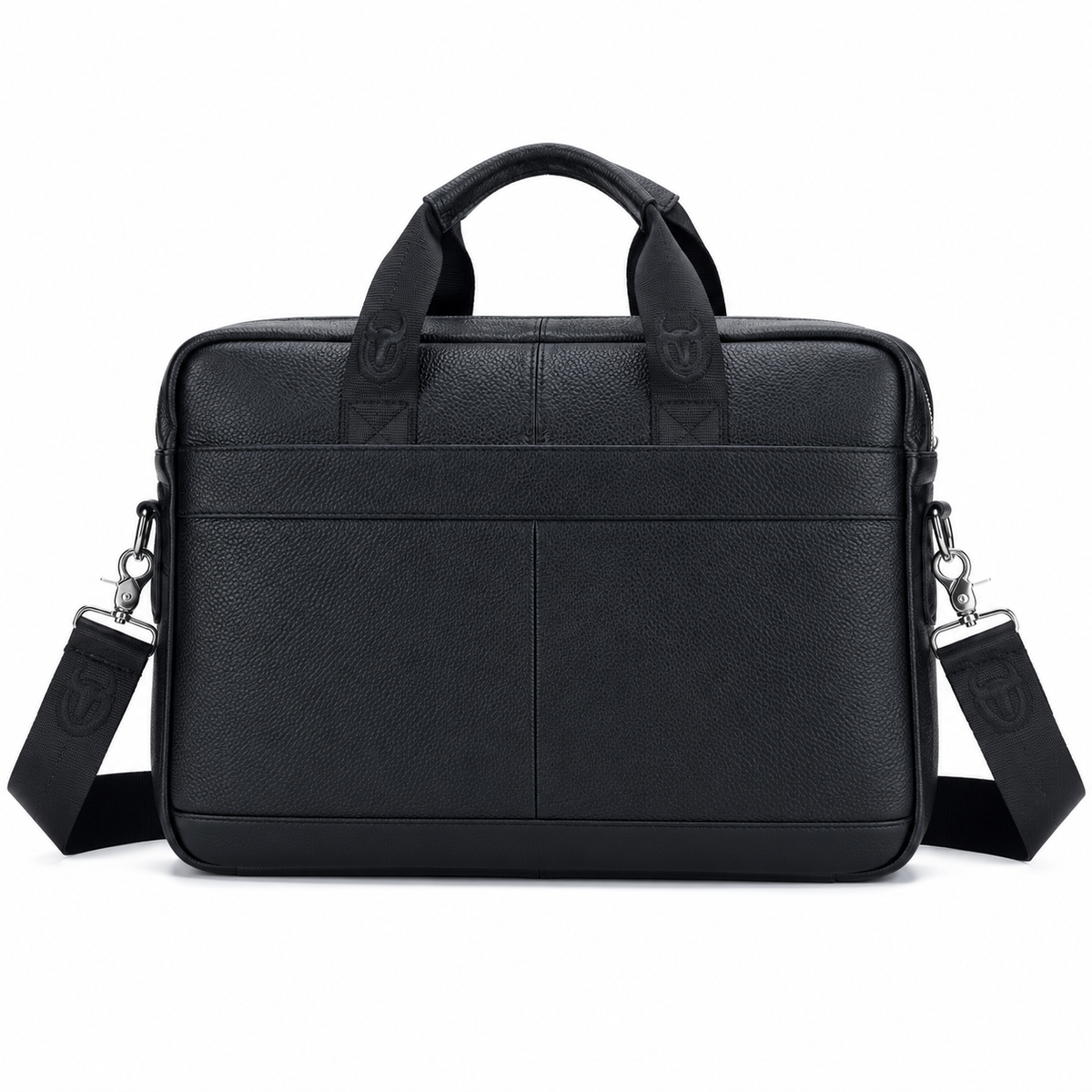 Classic Black Leather Briefcase For Professionals