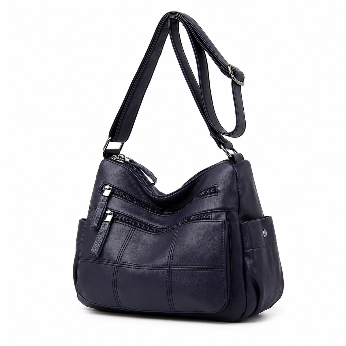 Navy Blue Multi Pocket Crossbody bag-3