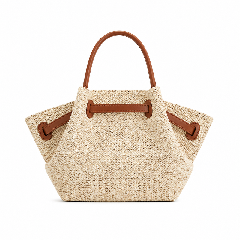 Women’s Woven Raffia Casual Hand Bag-4