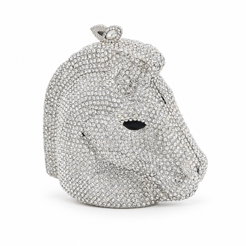Crystal Horse Head Luxury Evening Clutch-4