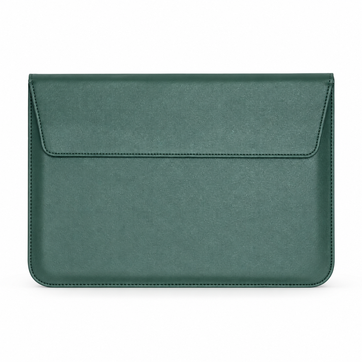 Green Leather Envelope Style Laptop Bag-4