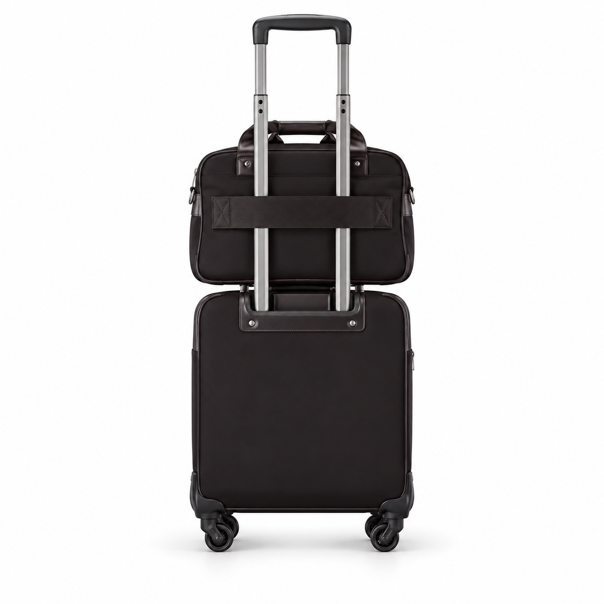 Classic Black Trolley And Tote Set-3