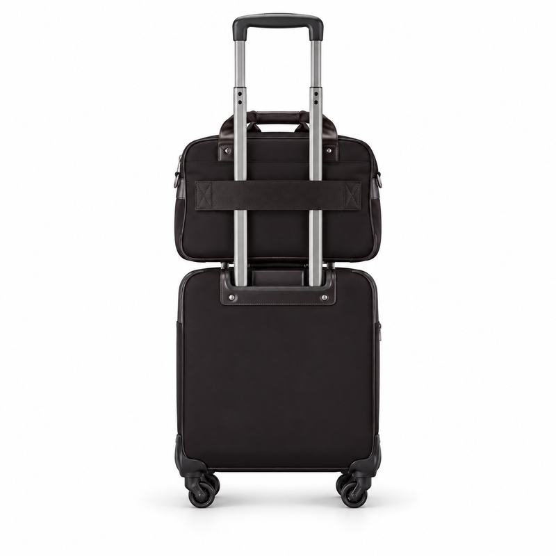 Classic Black Trolley And Tote Set-3