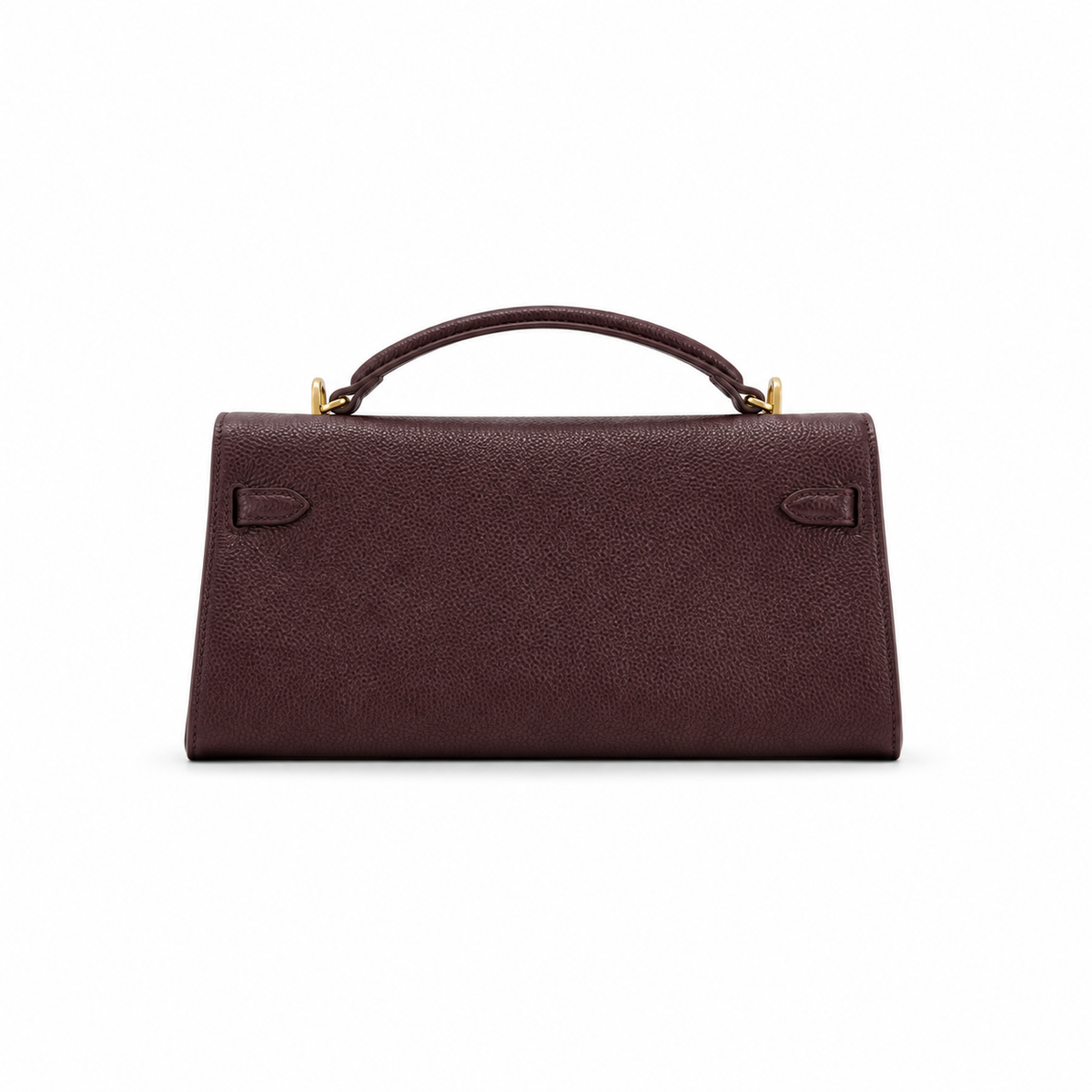 Luxe Burgundy Leather Top Handle Handbag-2