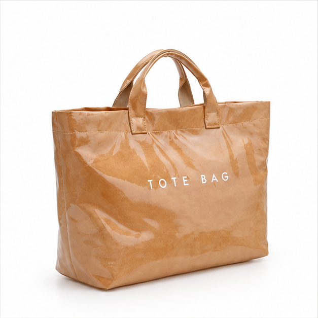 Glossy Caramel Everyday Lightweight Tote Bag-1