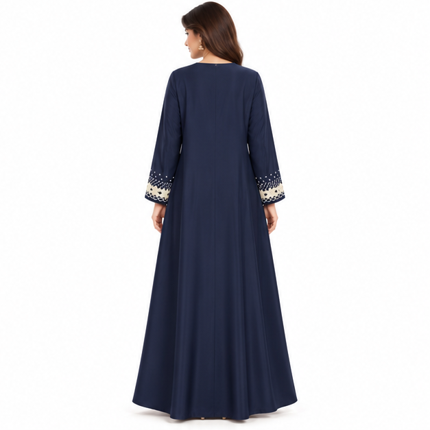 Elegant Pakistani Kaftan With Floral Embroidery-4