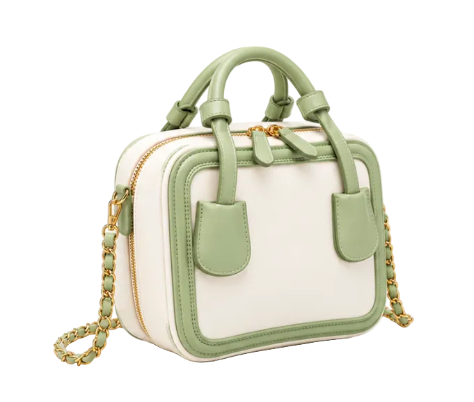 Elegant Light Green Mini Shoulder Handbag-1