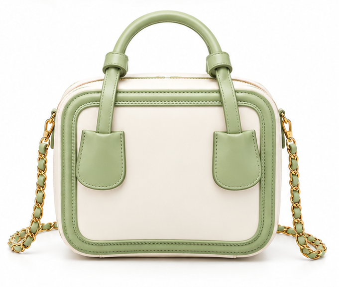 Elegant Light Green Mini Shoulder Handbag-2