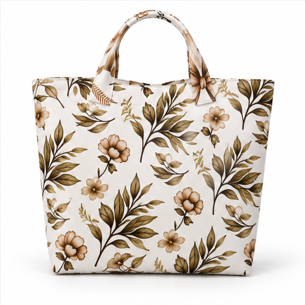 Blessed Faith Floral Christian Tote Bag-2