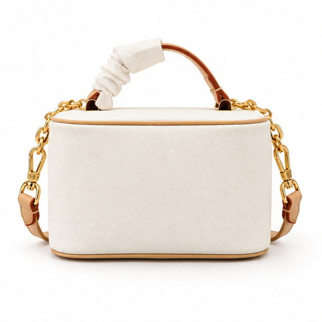 Elegant Structured Vanity Crossbody Handbag Purse-2