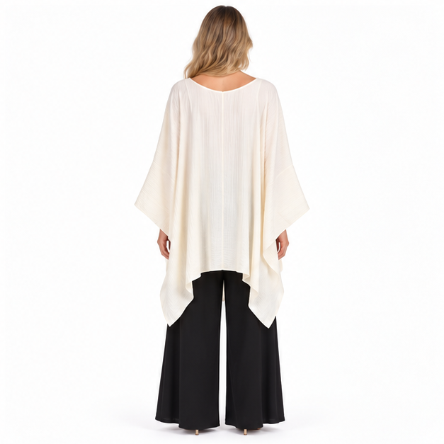 Elegant Ivory Flowing Kaftan Tops Collection-4