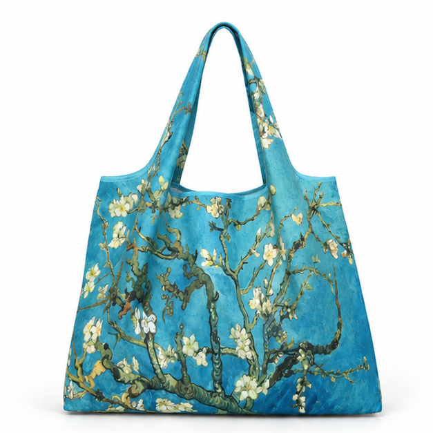Blue Blossom Artistic Everyday Tote Bag-4