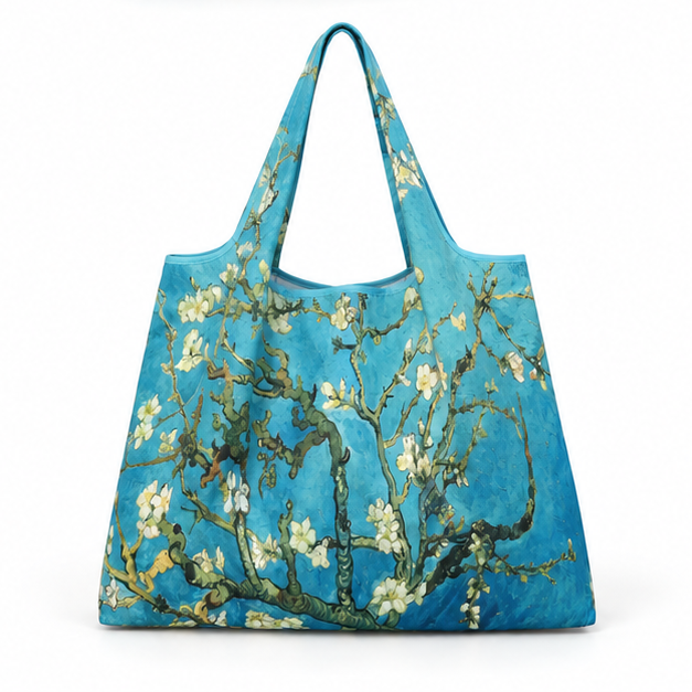 Blue Blossom Artistic Everyday Tote Bag-2