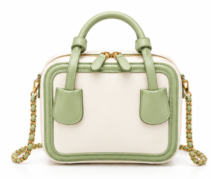 Elegant Light Green Mini Shoulder Handbag-4