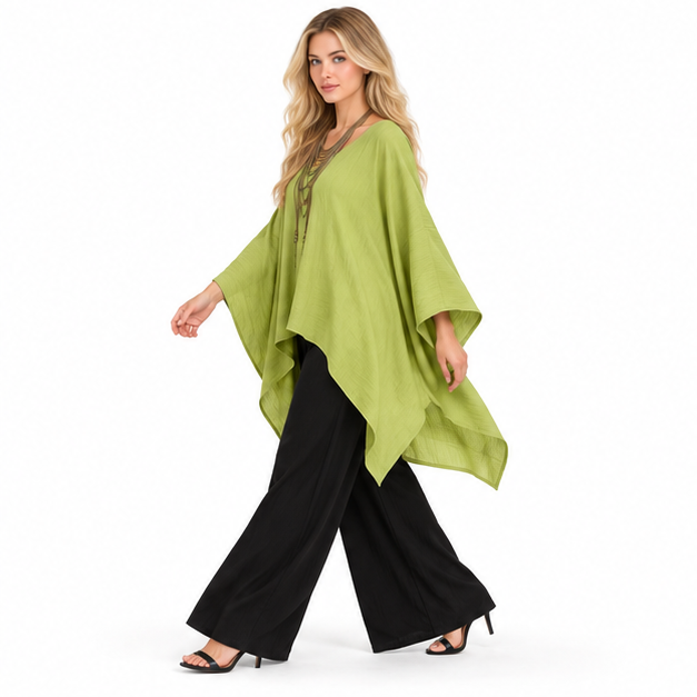 Elegant Green Flowy Kaftan Tops Collection-3