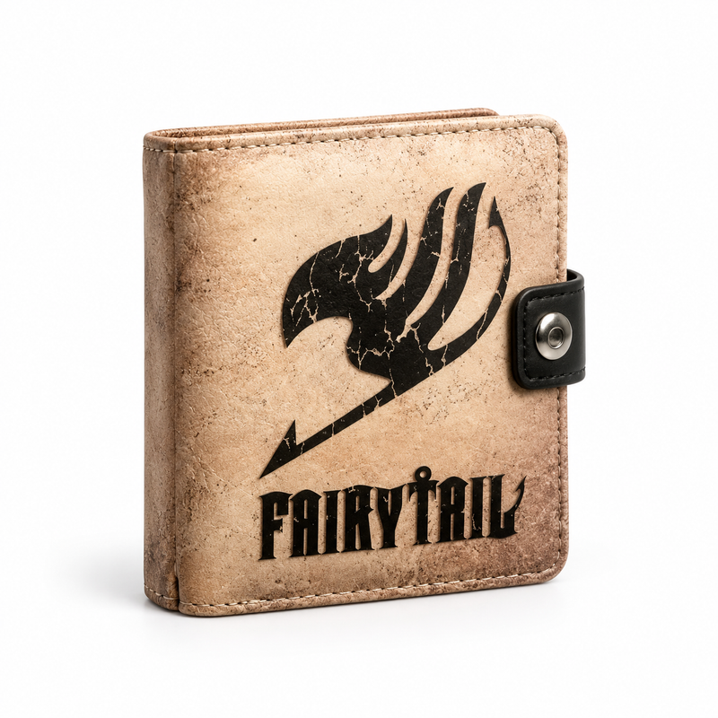 Vintage Beige Fairy Tail Snap Wallet-1