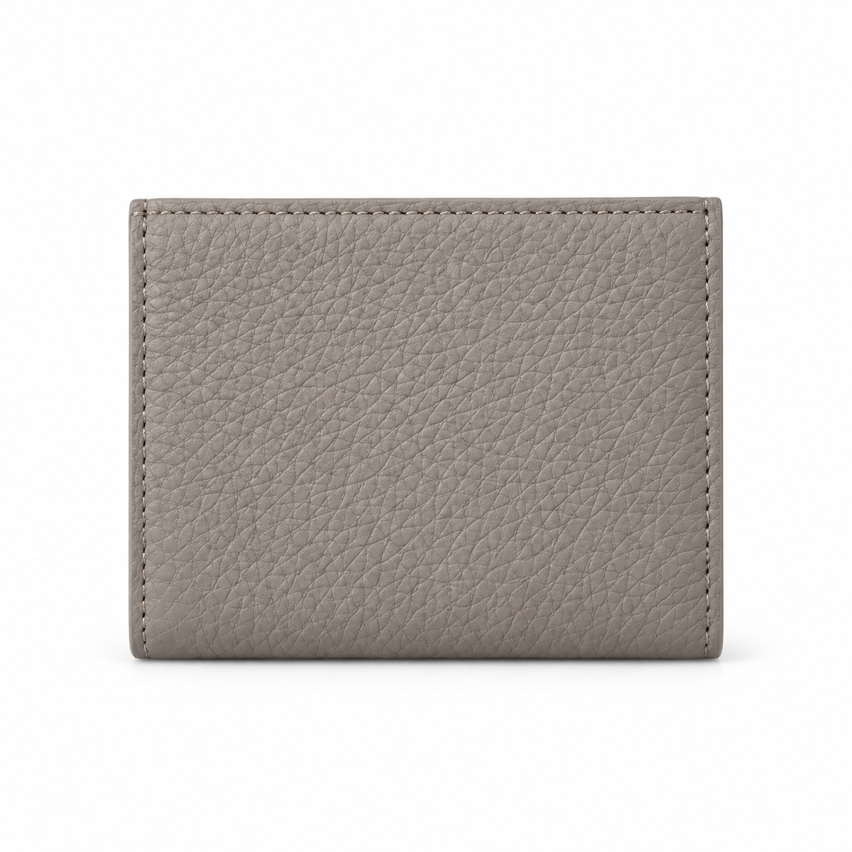 Elegant Grey Textured Snap Closure Wallet-2