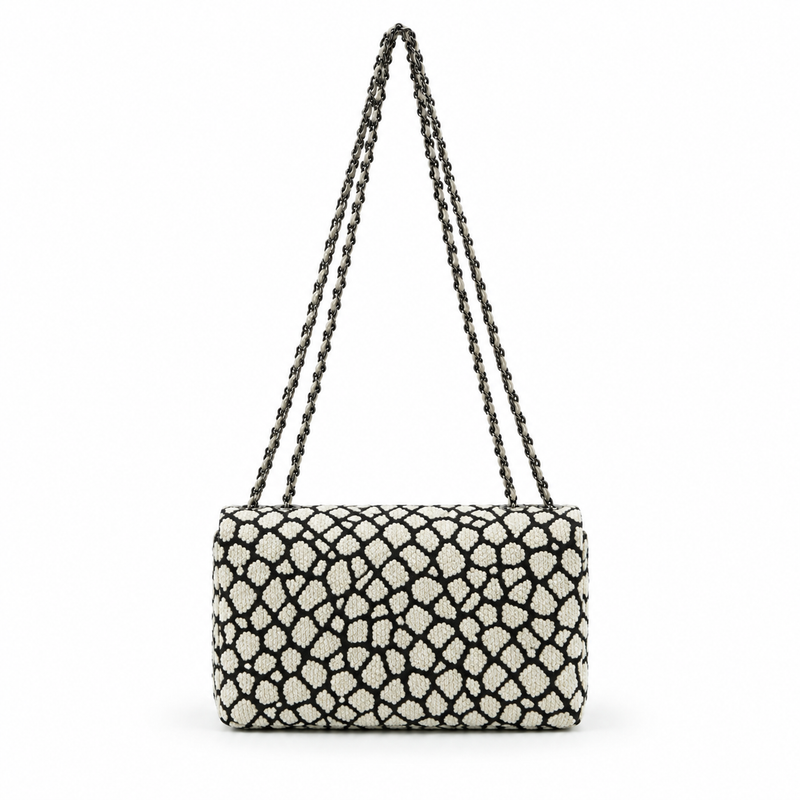 Textured Chain Strap Flap Shoulder Bag-3