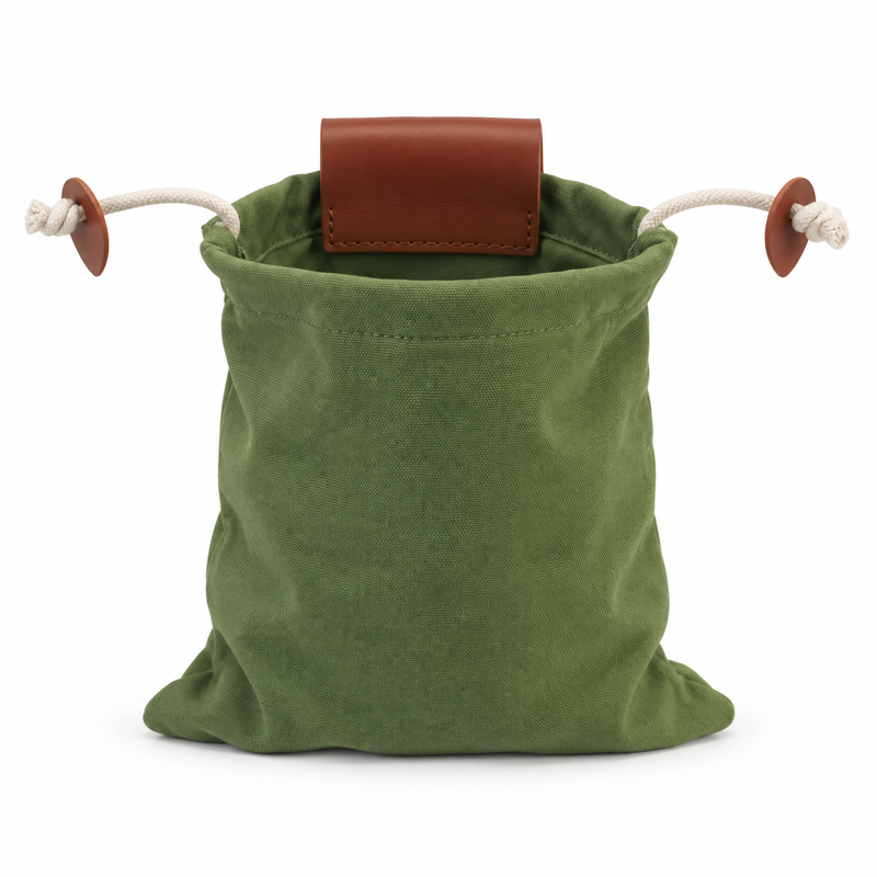Olive Green Waist Belt Attachment Pouch-2