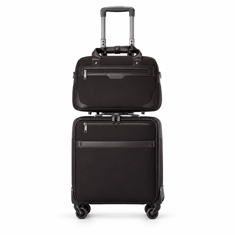 Classic Black Trolley And Tote Set-4