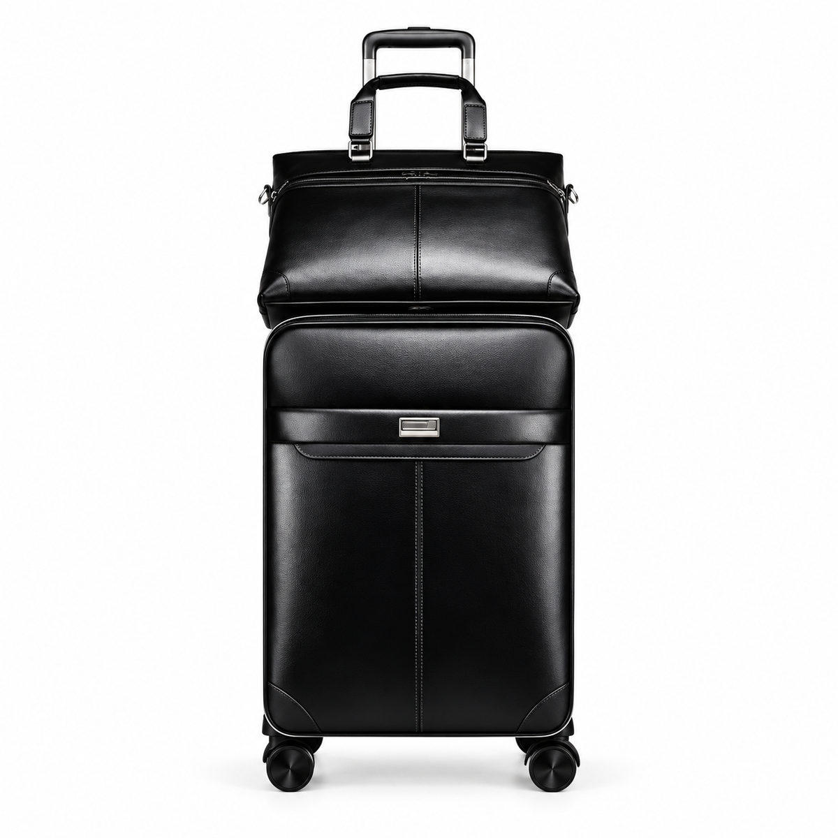 Black Executive Trolley And Bag Set-3