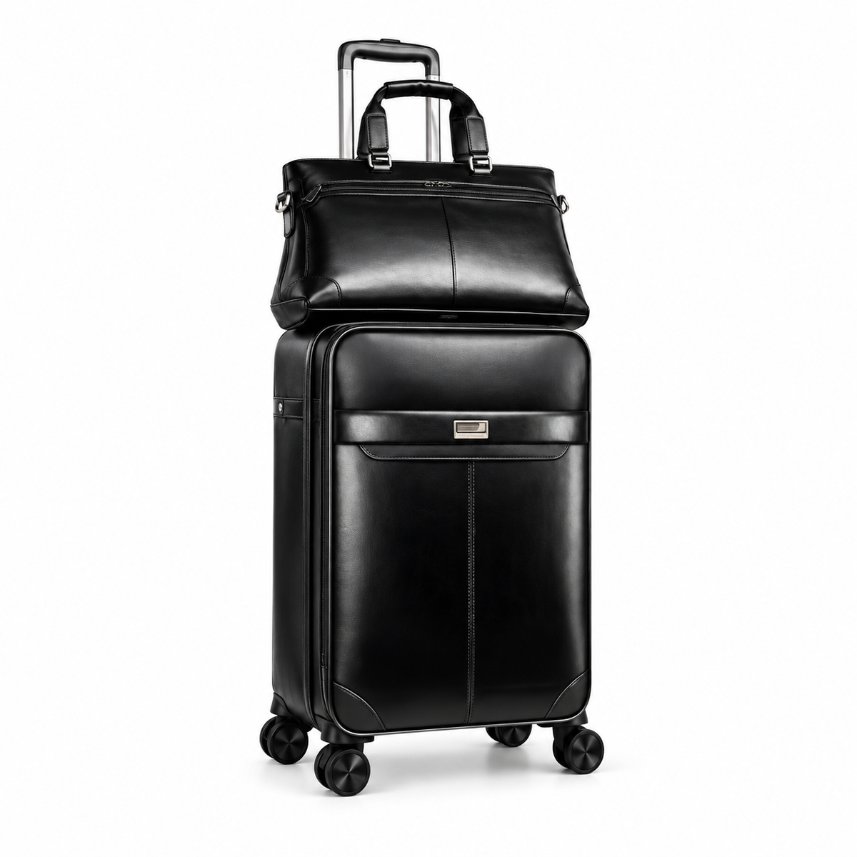 Black Executive Trolley And Bag Set-1