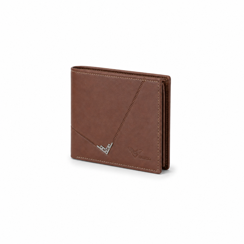 Men’s Brown Leather Bifold Card Wallet-2